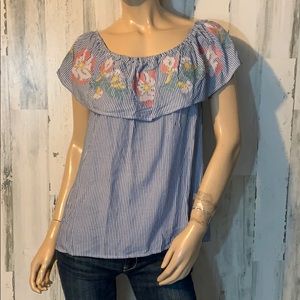 E3- medium med- Blue Rain Blouse